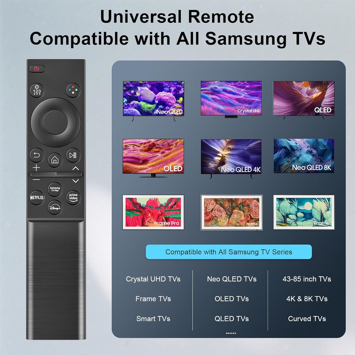 SAMSUNG - Control Remoto Universal Samsung Smart TV BN5901388A 4 Apps