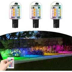 GENERICO - Ampolleta LED RGB Makergroup T5 T10 12V 3W Control Remoto