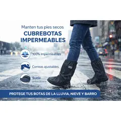 MOVI - Cubre botas- calzado agua, lluvia Impermeable con Suela Antideslizante. TALLA M