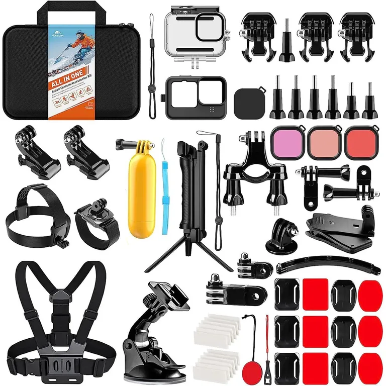GOPRO Kit Accesorios HONGDAK Para Hero 13 12 11 10 9 Carcasa Impermeable