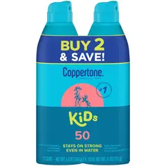 SPRAY - Bloqueador Solar Coppertone Kids SPF 50 2x311g Resistente
