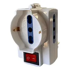 IRM - Adaptador Hembra Triple Con Interruptor 250v 10a