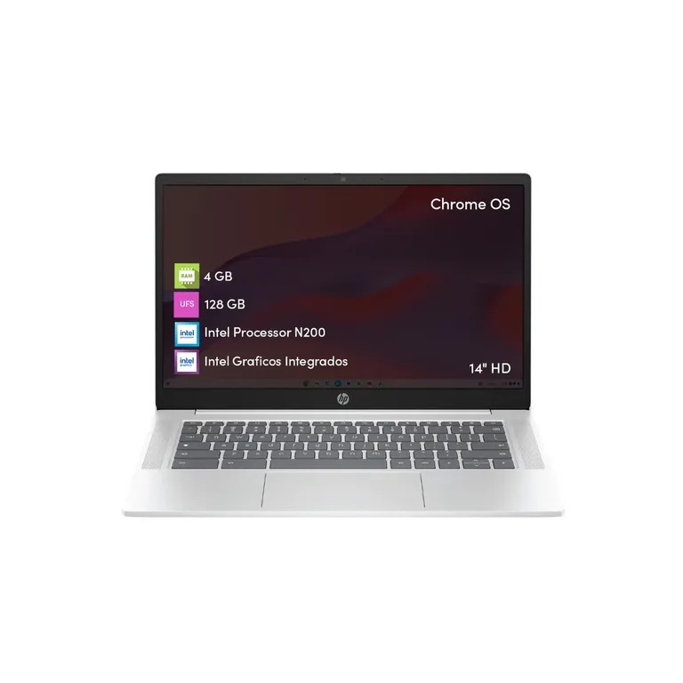Notebook Chromebook Intel N200 4GB 128GB 14 HD Chrome OS