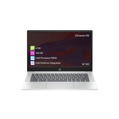 Hp Notebook Chromebook Intel N200 4Gb 128Gb 14 Hd Chrome Os