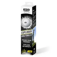GENERICO - Pelotas Golf Izzo Exploder 4 Unidades Brillan Oscuridad