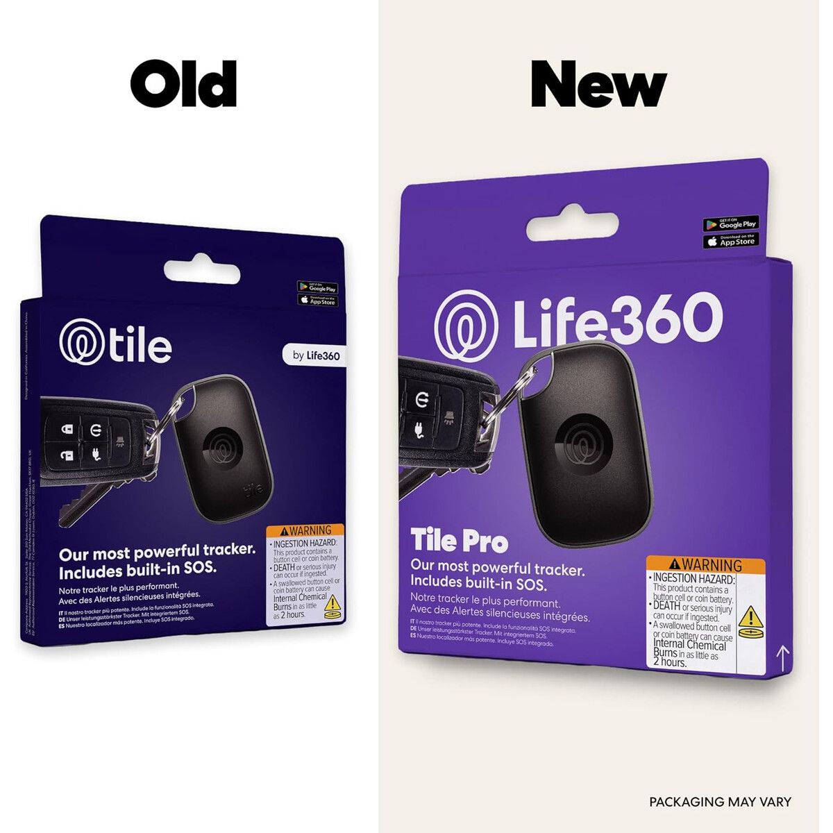 TILE - Rastreador Bluetooth Life360 Tile Pro 150m IP68 Llaves