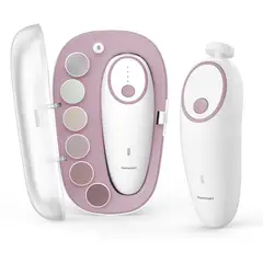 BEBE - Lima Eléctrica Uñas Bebé Momcozy Recargable 4 Velocidades LED