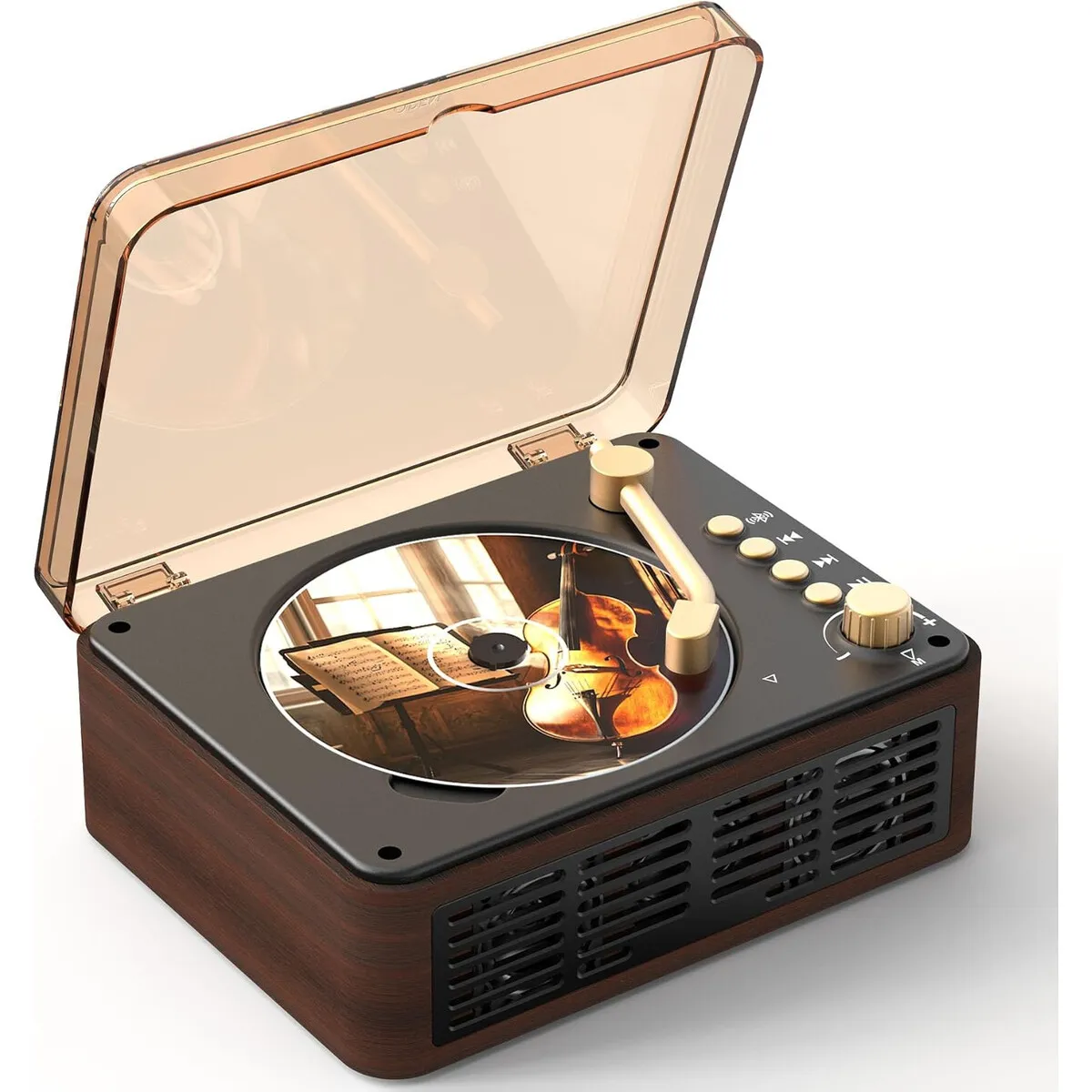 GENERICO - Reproductor CD Portátil Lehwey Bluetooth 5.0 Parlantes FM USB
