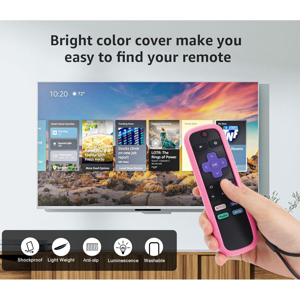 TCL - Funda Silicona 2 Pack Control TCL Hisense Roku TV
