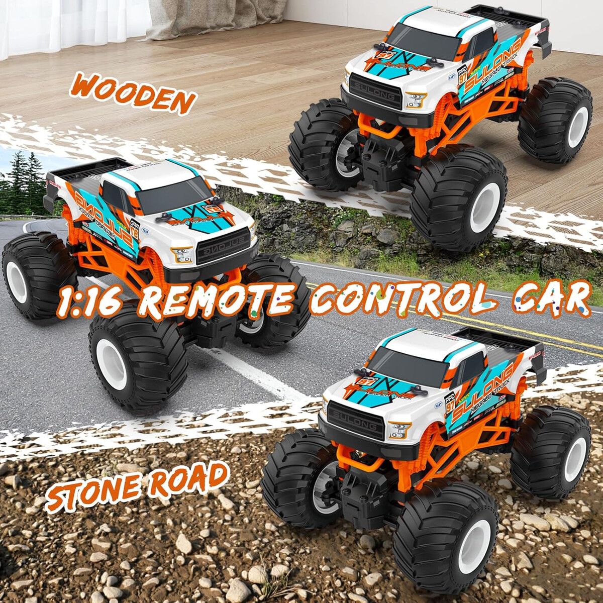 GENERICO - Camioneta RC Kidcia 116 2.4GHz 20kmh Off Road