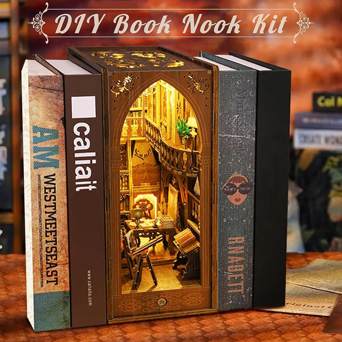 NOOK - Book Nook CRIOLPO Kit Biblioteca Sensor Luz SL06