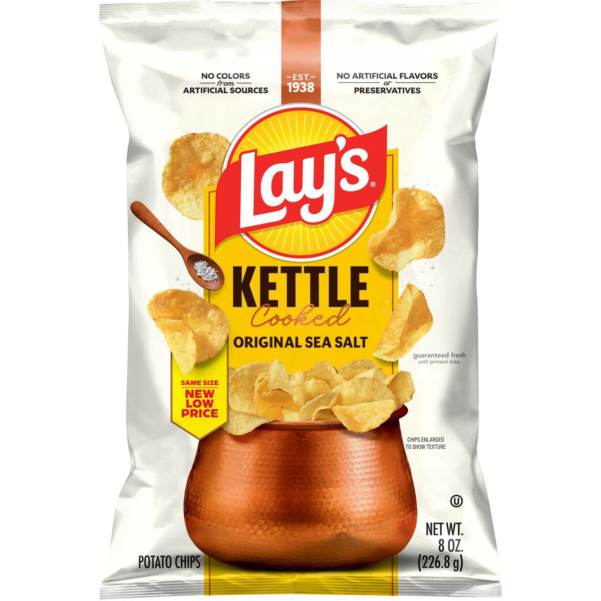 GENERICO - Papas Lays Kettle Cooked Original Sal Marina 226g