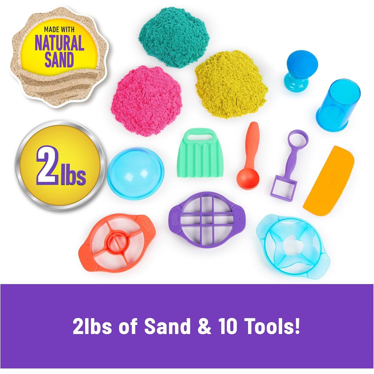 KINETIC SAND - Kinetic Sand Set Ultimate Sandisfying 907g 10 Herramientas