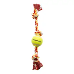 MAMMOTH - Juguete para Perro Flossy Chews Soga 3 Nudos Pelota XS