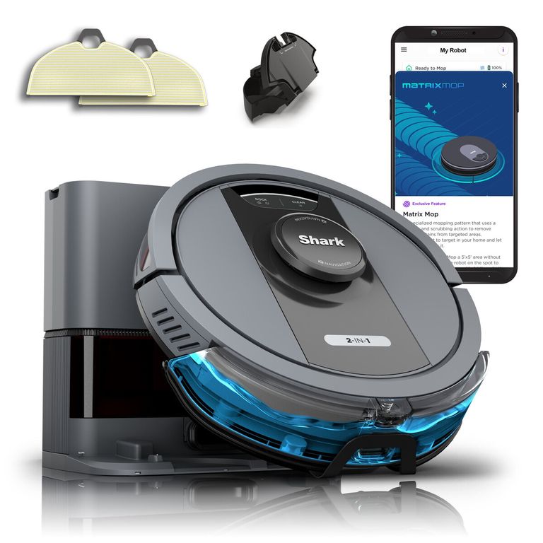 MOP Robot Aspiradora Shark Matrix Autovaciado WiFi 60min Filtro Espuma