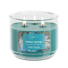 AROMATICA - Vela Aromática Mainstays 3 Mechas Hidden Springs 326g