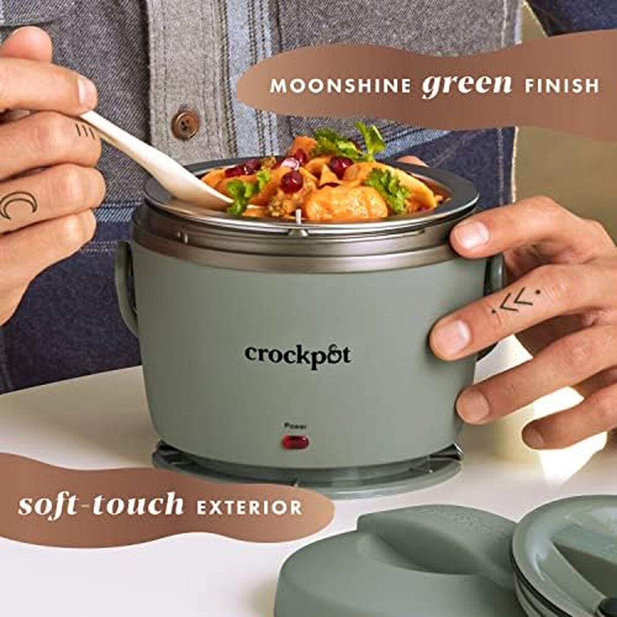 OZ - Lonchera eléctrica portátil CrockPot 20 oz calentador