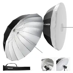 NEEWER - Paraguas Reflector 180 cm Negro-Plata