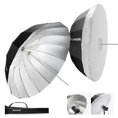 NEEWER - Paraguas Reflector 104 cm Negro-Plata