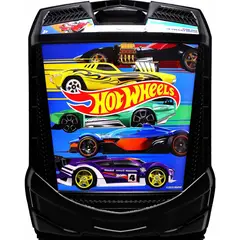 HOT WHEELS - Maleta Organizador 100 Autos Plástico Resistente