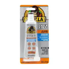 GORILLA - Sellador Silicona Waterproof Transparente 83ml Interior Exterior