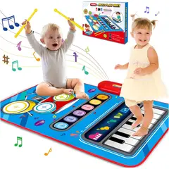 BEBE - Alfombra Musical Bebé 2 en 1 Piano y Batería