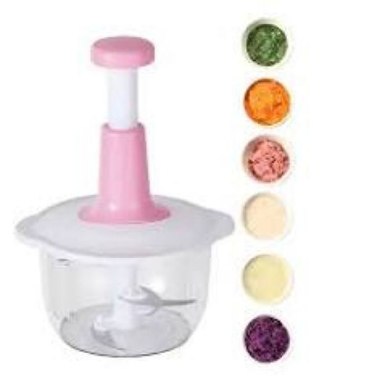 GENERICO Picador Triturador rosa Multifuncional Manual 7 En 1 - 1.5LT