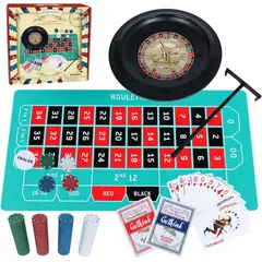 CASINO - Ruleta de Gothink 10 Pulgadas Set Completo Fichas