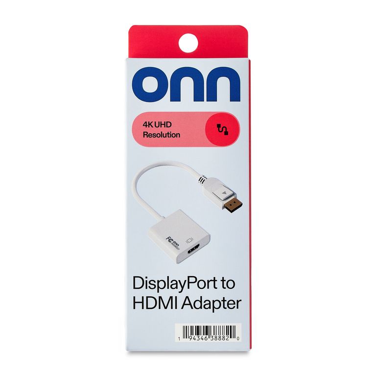ONN Adaptador DisplayPort a HDMI 4K con audio