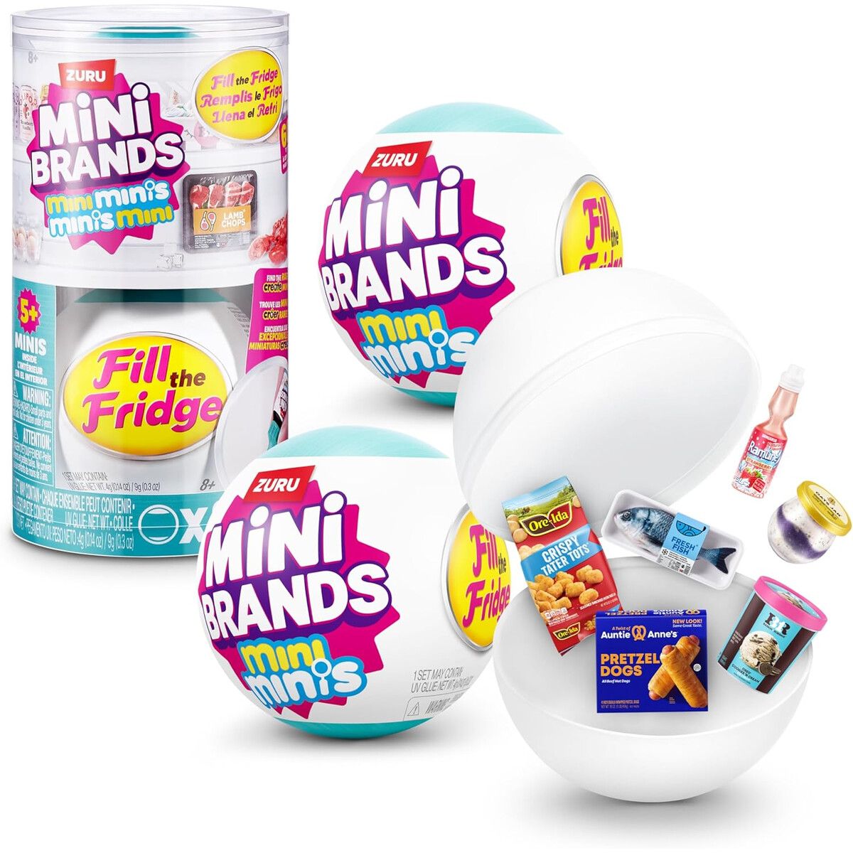MINI BRANDS - Mini Brands ZURU Fill The Fridge Serie 1 Miniaturas