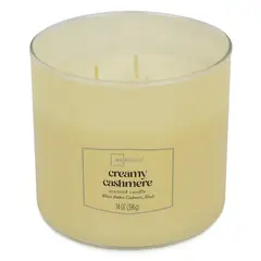 AROMATICA - Vela Aromática Mainstays Creamy Cashmere 14oz 3 Mechas