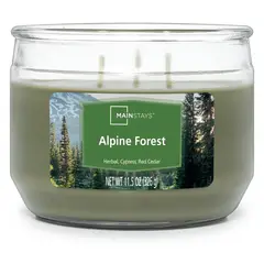 AROMATICA - Vela Aromática Mainstays Alpine Forest 3 Mechas 326g