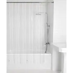 MAINSTAYS - Cortina de Baño PEVA 70x71cm Transparente Moderna