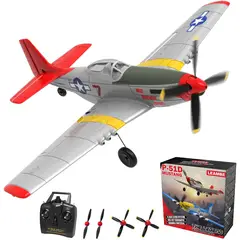 AVION - Avión RC LEAMBE P51 Mustang 4 Canales 2.4GHz 15in Gyro