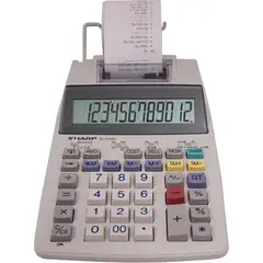 SHARP - Calculadora Impresora EL1750V 2 LaneasS LCD