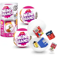 ZURU - Cápsula Mini Brands Retro 2 Pack 60 Minis Sorpresa