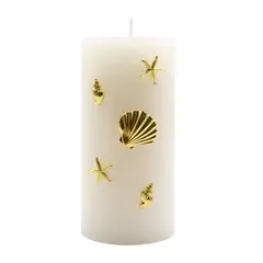 MAINSTAYS - Charms Para Velas Set 5 Piezas Dorado Seashell