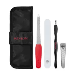 REVLON - Kit Manicure Acero Inoxidable 4 Piezas Estuche