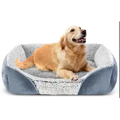 GENERIC - Cama para mascota acolchada con chiporro para perros o gatos S de 57x47 cm