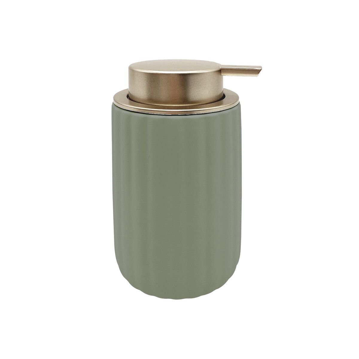 BEAUTIFUL - Dispensador de Jabón Beautiful Cerámico Verde Mate 19,5cm