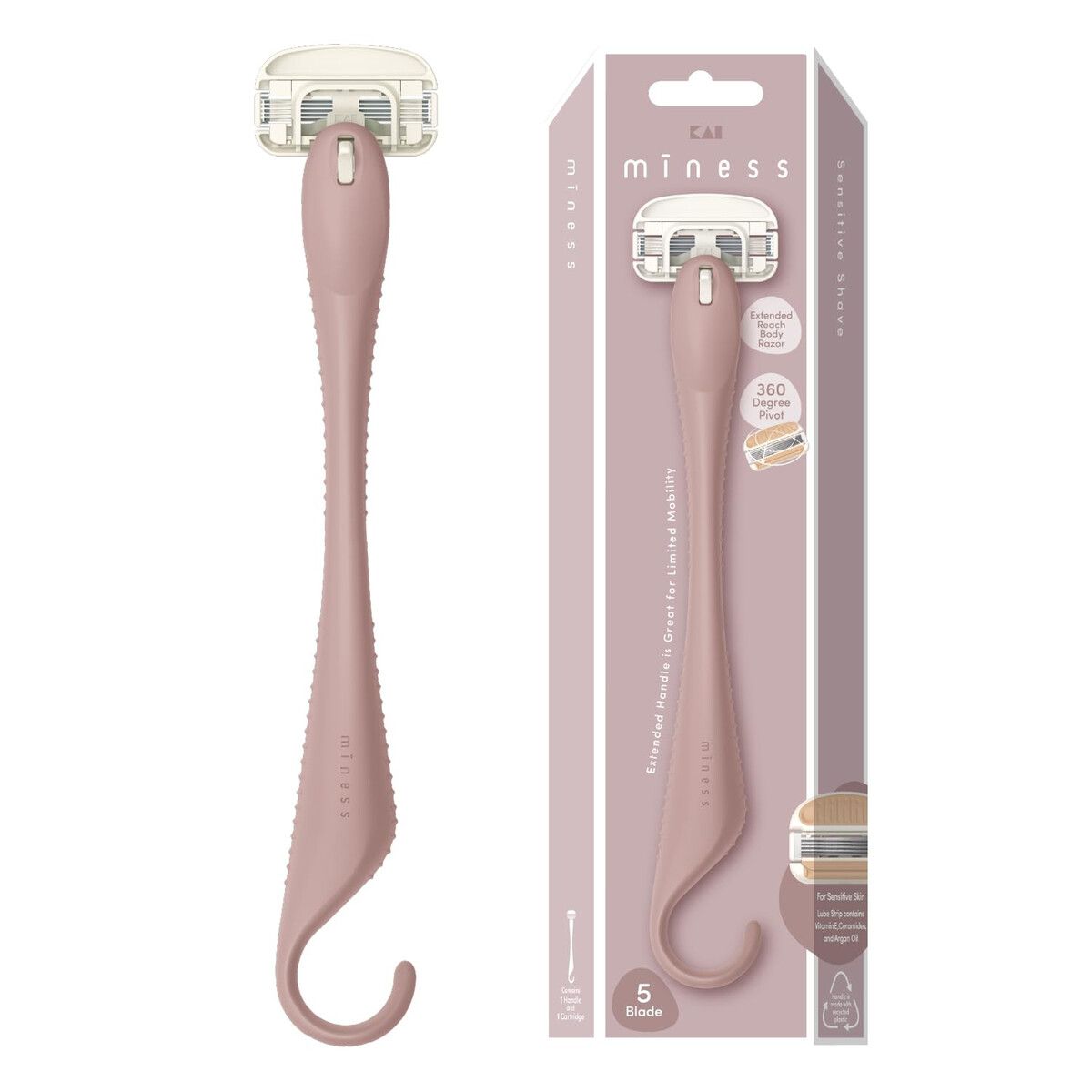 KAI - Rasuradora Corporal Kai Miness Alcance Extendido 5 Hojas