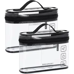 BAGSMART - Bolsas neceser transparentes TSA 2 pack