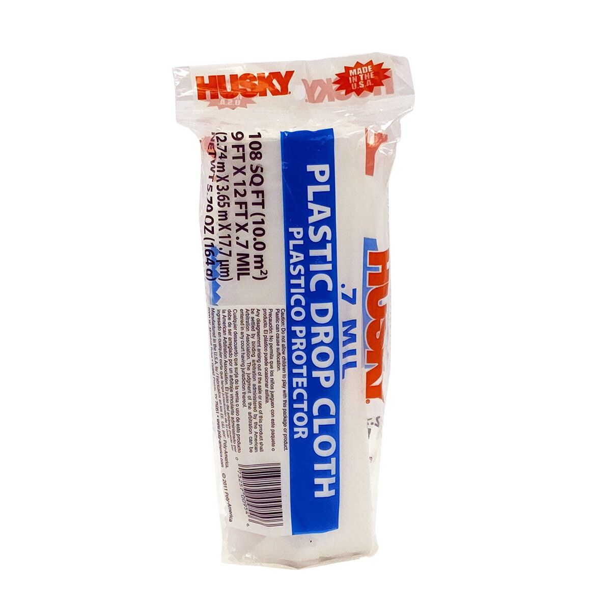 HUSKY - Protector Plástico Husky 0.7 Mil Claro 2.74x3.65m