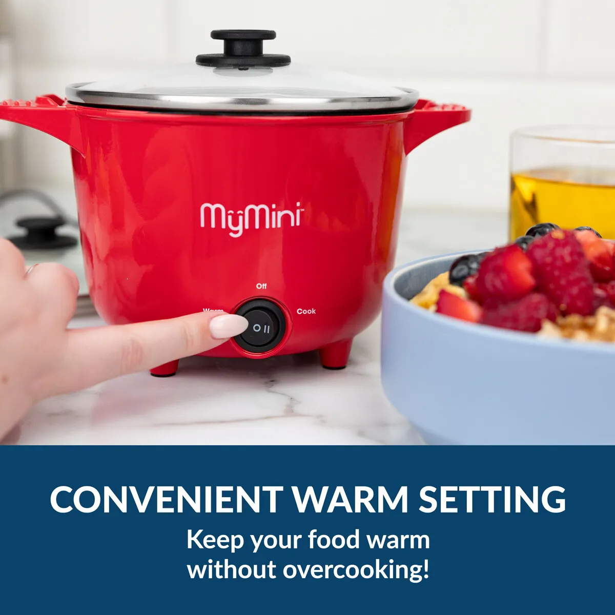 OZ - Olla eléctrica MyMini 32 oz 260W roja