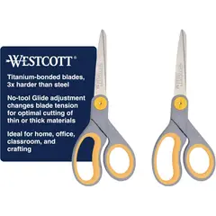 TITANIO - Tijeras Westcott 8 Pulgadas 2 Unidades Ajustables