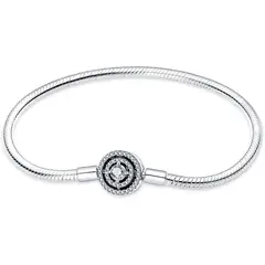 CADENA - Pulsera Serpiente KUNSIR Plata 925 con Cubic 5A