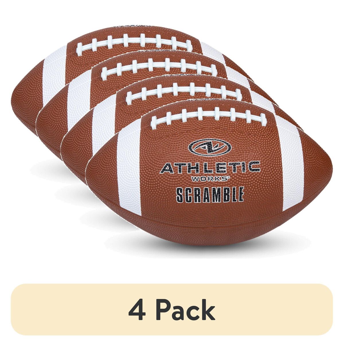 ATHLETIC - Pelota de Fútbol Americano Athletic Works Scramble Serie Oficial 53 cm