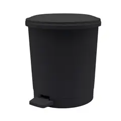 MAINSTAYS - Bote de Basura Negro Plástico 4 Litros Tapa Soft Close