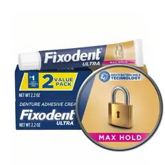 FIXODENT - Adhesivo para Dentina Ultra Max Hold 2.2 Oz Pack 2