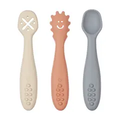 BEBE CONFORT - Pack 3 Cucharas De Entrenamiento Silicona